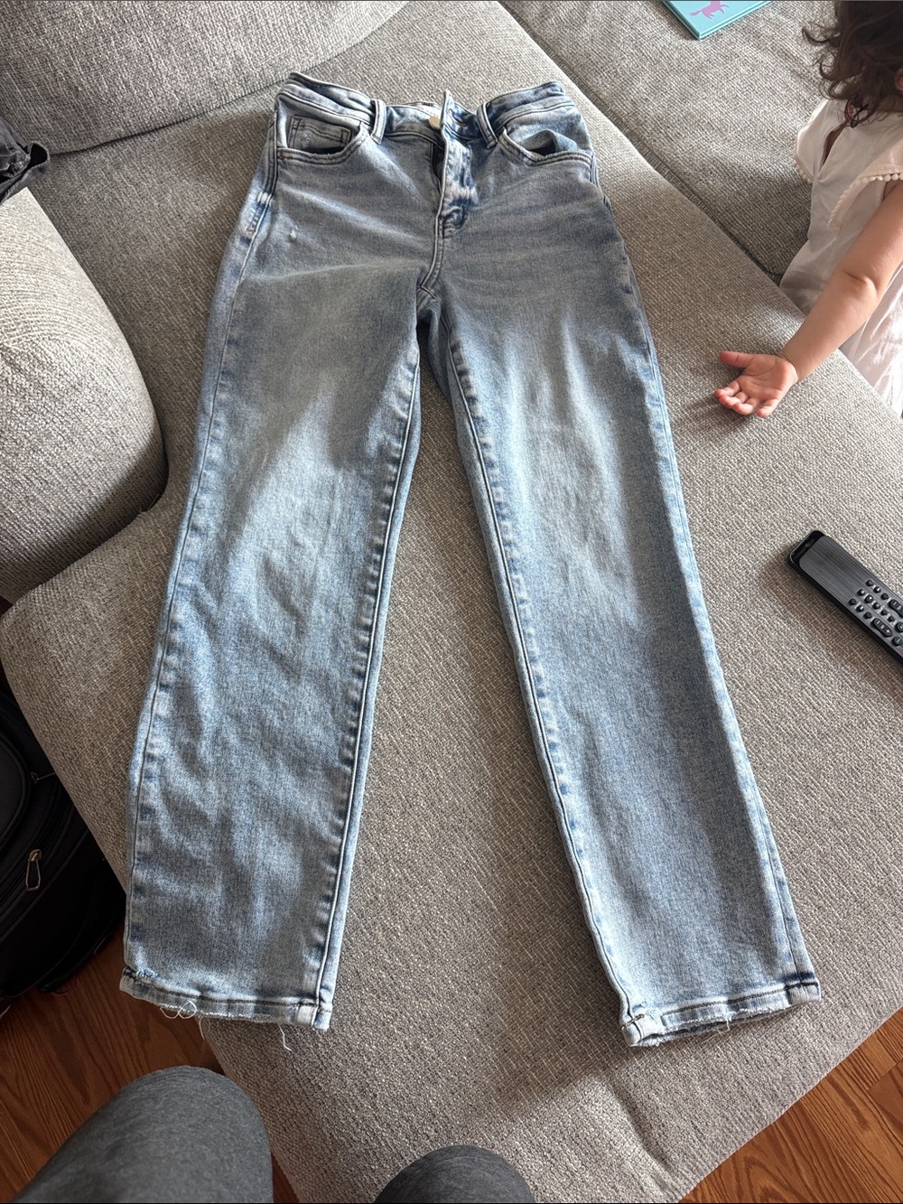 Flying Monkey Light Wash Straight Leg Women’s Jeans